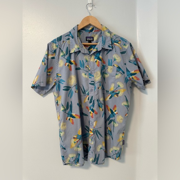 Men's Patagonia Parrots Shirt - Ghost Purple, L - Picture 4 of 7